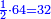 \scriptstyle{\color{blue}{\frac{1}{2}\sdot64=32}}