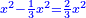 \scriptstyle{\color{blue}{x^2-\frac{1}{3}x^2=\frac{2}{3}x^2}}