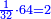 \scriptstyle{\color{blue}{\frac{1}{32}\sdot64=2}}