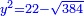 \scriptstyle{\color{blue}{y^2=22-\sqrt{384}}}