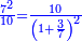 \scriptstyle{\color{blue}{\frac{7^2}{10}=\frac{10}{\left(1+\frac{3}{7}\right)^2}}}