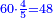 \scriptstyle{\color{blue}{60\sdot\frac{4}{5}=48}}