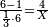 \scriptstyle\frac{6-1}{\frac{1}{3}\sdot6}=\frac{4}{X}