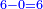 \scriptstyle{\color{blue}{6-0=6}}