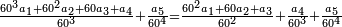 \scriptstyle\frac{60^3a_1+60^2a_2+60a_3+a_4}{60^3}+\frac{a_5}{60^4}=\frac{60^2a_1+60a_2+a_3}{60^2}+\frac{a_4}{60^3}+\frac{a_5}{60^4}