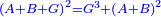 \scriptstyle{\color{blue}{\left(A+B+G\right)^2=G^3+\left(A+B\right)^2}}