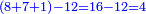 \scriptstyle{\color{blue}{\left(8+7+1\right)-12=16-12=4}}