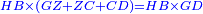 \scriptstyle{\color{blue}{HB\times\left(GZ+ZC+CD\right)=HB\times GD}}