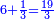 \scriptstyle{\color{blue}{6+\frac{1}{3}=\frac{19}{3}}}