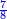 \scriptstyle{\color{blue}{\frac{7}{8}}}
