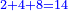 \scriptstyle{\color{blue}{2+4+8=14}}