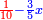 \scriptstyle{\color{blue}{{\color{red}{\frac{1}{10}}}-\frac{3}{5}x}}