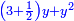 \scriptstyle{\color{blue}{\left(3+\frac{1}{2}\right)y+y^2}}