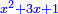 \scriptstyle{\color{blue}{x^2+3x+1}}