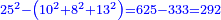 \scriptstyle{\color{blue}{25^2-\left(10^2+8^2+13^2\right)=625-333=292}}