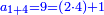 \scriptstyle{\color{blue}{a_{1+4}=9=\left(2\sdot4\right)+1}}