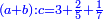 \scriptstyle{\color{blue}{\left(a+b\right):c=3+\frac{2}{5}+\frac{1}{7}}}