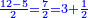\scriptstyle{\color{blue}{\frac{12-5}{2}=\frac{7}{2}=3+\frac{1}{2}}}