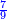 \scriptstyle{\color{blue}{\frac{7}{9}}}