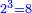 \scriptstyle{\color{blue}{2^3=8}}