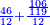 \scriptstyle{\color{blue}{\frac{46}{12}+\frac{\frac{106}{119}}{12}}}