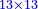 \scriptstyle{\color{blue}{13\times13}}