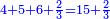 \scriptstyle{\color{blue}{4+5+6+\frac{2}{3}=15+\frac{2}{3}}}