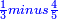 \scriptstyle{\color{blue}{\frac{1}{3}minus\frac{4}{5}}}