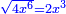 \scriptstyle{\color{blue}{\sqrt{4x^6}=2x^3}}