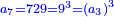 \scriptstyle{\color{blue}{a_7=729=9^3=\left(a_3\right)^3}}