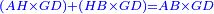 \scriptstyle{\color{blue}{\left(AH\times GD\right)+\left(HB\times GD\right)=AB\times GD}}