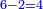 \scriptstyle{\color{blue}{6-2=4}}