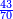 \scriptstyle{\color{blue}{\frac{43}{70}}}