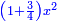 \scriptstyle{\color{blue}{\left(1+\frac{3}{4}\right)x^2}}