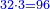 \scriptstyle{\color{blue}{32\sdot3=96}}