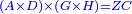 \scriptstyle{\color{blue}{\left(A\times D\right)\times\left(G\times H\right)=ZC}}