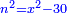 \scriptstyle{\color{blue}{n^2=x^2-30}}