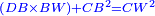 \scriptstyle{\color{blue}{\left(DB\times BW\right)+CB^2=CW^2}}