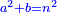 \scriptstyle{\color{blue}{a^2+b=n^2}}