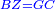 \scriptstyle{\color{blue}{BZ=GC}}