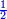 \scriptstyle{\color{blue}{\frac{1}{2}}}