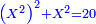 \scriptstyle{\color{blue}{\left(X^2\right)^2+X^2=20}}