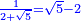\scriptstyle{\color{blue}{\frac{1}{2+\sqrt{5}}=\sqrt{5}-2}}