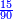 \scriptstyle{\color{blue}{\frac{15}{90}}}