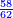\scriptstyle{\color{blue}{\frac{58}{62}}}
