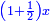 \scriptstyle{\color{blue}{\left(1+\frac{1}{2}\right)x}}