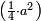 \scriptstyle\left(\frac{1}{4}\sdot a^2\right)