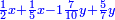 \scriptstyle{\color{blue}{\frac{1}{2}x+\frac{1}{5}x-1\frac{7}{10}y+\frac{5}{7}y}}