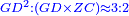 \scriptstyle{\color{blue}{GD^2:\left(GD\times ZC\right)\approx3:2}}