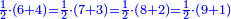 \scriptstyle{\color{blue}{\frac{1}{2}\sdot\left(6+4\right)=\frac{1}{2}\sdot\left(7+3\right)=\frac{1}{2}\sdot\left(8+2\right)=\frac{1}{2}\sdot\left(9+1\right)}}
